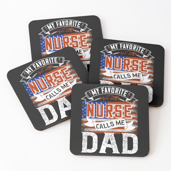 Item preview, My Favorite Nurse Calls Me Dad American Flag Awesome Funny designed and sold by Inkwell-TikNik.