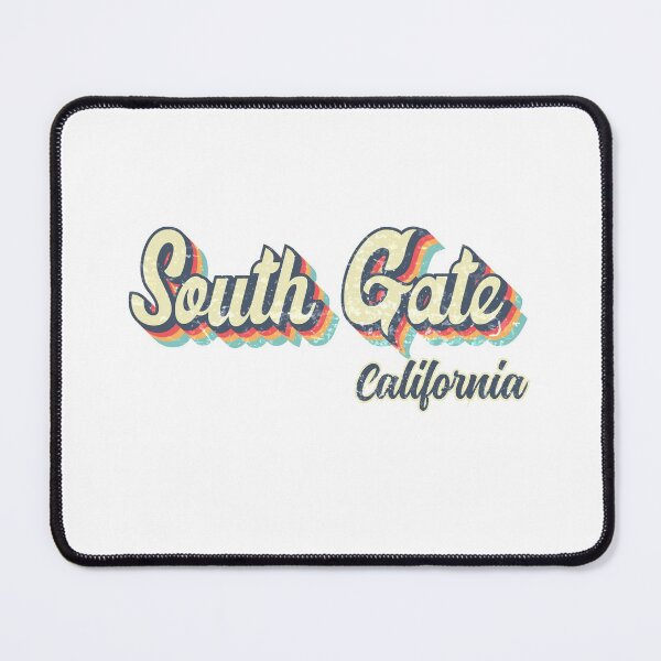 Item preview, South Gate City California Retro Vintage 70s rainbow designed and sold by Teelogic.