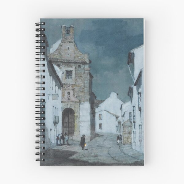 Item preview, An Evening Street Scene Spain - Albert Moulton Foweraker  designed and sold by Vintage Designs +.