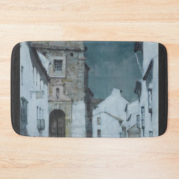 Item preview, An Evening Street Scene Spain - Albert Moulton Foweraker  designed and sold by Vintage Designs +.