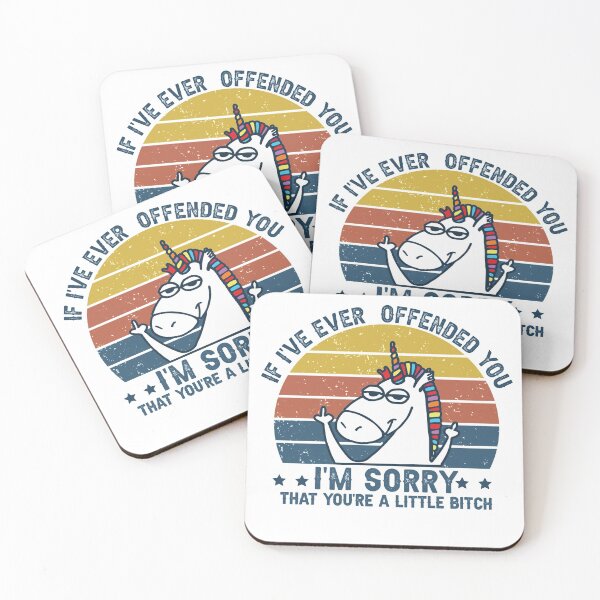 Item preview, Unicorn If I've Ever Offended You I'm Sorry, Funny Unicorn designed and sold by Claytonstore.