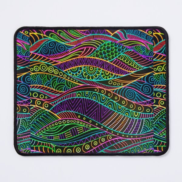 Item preview, Fluorescent swirl pattern designed and sold by TJ-Allen.