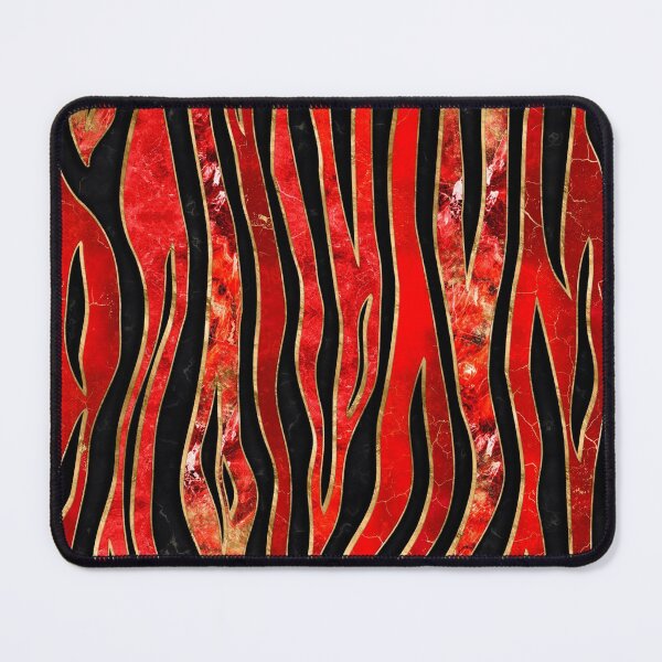Item preview, Tiger Print - Red Marbles designed and sold by k9printart.