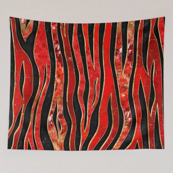 Item preview, Tiger Print - Red Marbles designed and sold by k9printart.