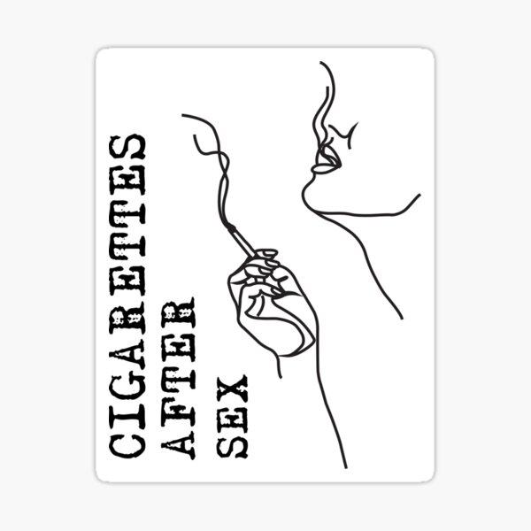 Cigarettes After Sex Poster Poster Sticker For Sale By Allegrocreative Redbubble 