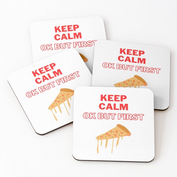 Item preview, Keep Calm Ok But First Pizza | Keep Calm designed and sold by D-Shirt-More.