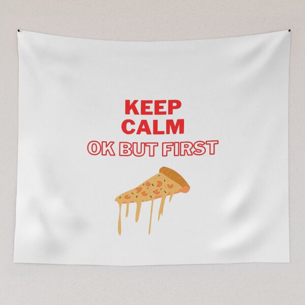 Item preview, Keep Calm Ok But First Pizza | Keep Calm designed and sold by D-Shirt-More.