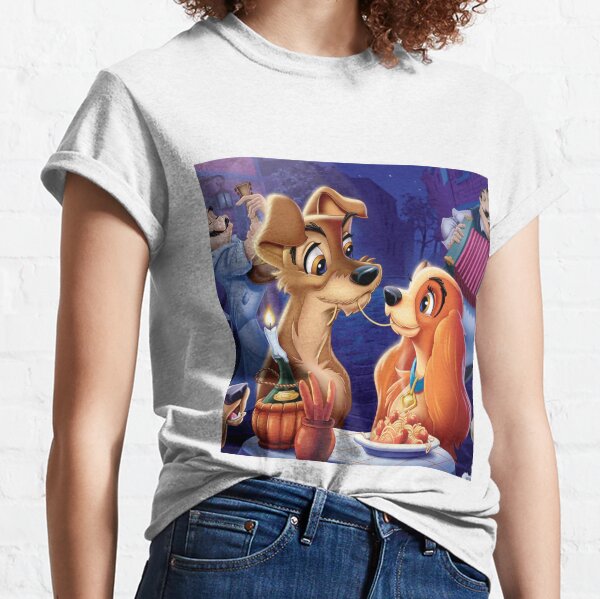 lady and the tramp women's t shirt