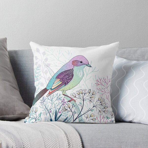 Item preview, Bird Perching on Branches designed and sold by SaniaWaxir.