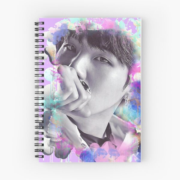 Item preview, BTS Suga Min Yoongi colorful art  designed and sold by Lajibolalaa.