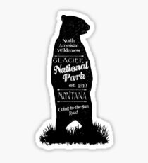Glacier National Park Grizzly Sticker
