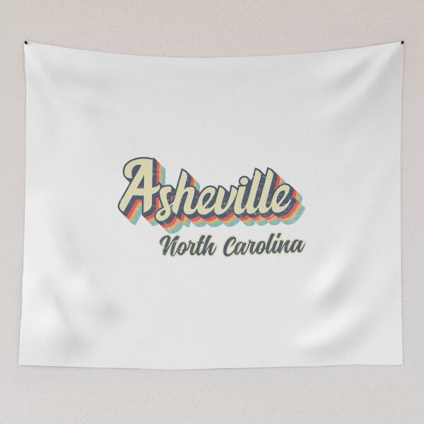 Item preview, Asheville City North Carolina Retro Vintage 70s rainbow designed and sold by Teelogic.