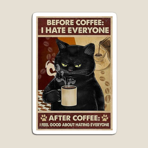 Coffee Cat boss Magnet