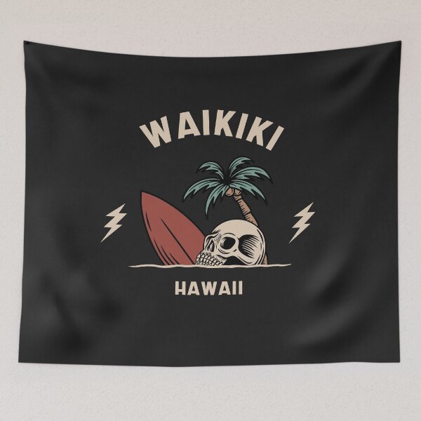 Item preview, Vintage Surfing Waikiki, Hawaii designed and sold by SLAG-Creative.