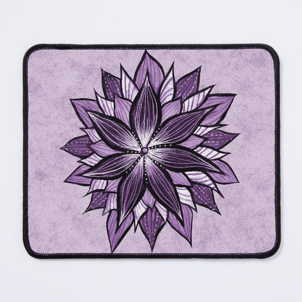 Item preview, Purple Flower Abstract Floral Mandala designed and sold by Boriana Giormova.