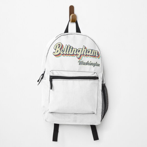 Item preview, Bellingham City Washington Retro Vintage 70s rainbow designed and sold by Teelogic.