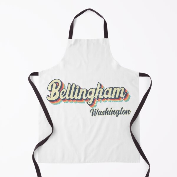 Item preview, Bellingham City Washington Retro Vintage 70s rainbow designed and sold by Teelogic.