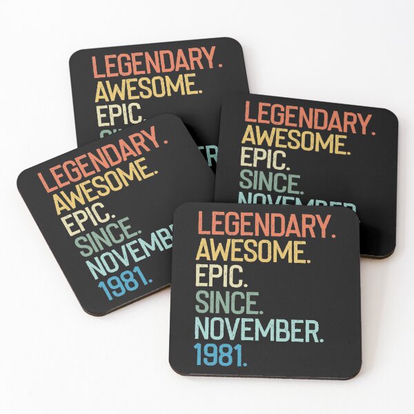 Item preview, Legendary Awesome Epic Since November 1981 38 Years Old designed and sold by fried1982.