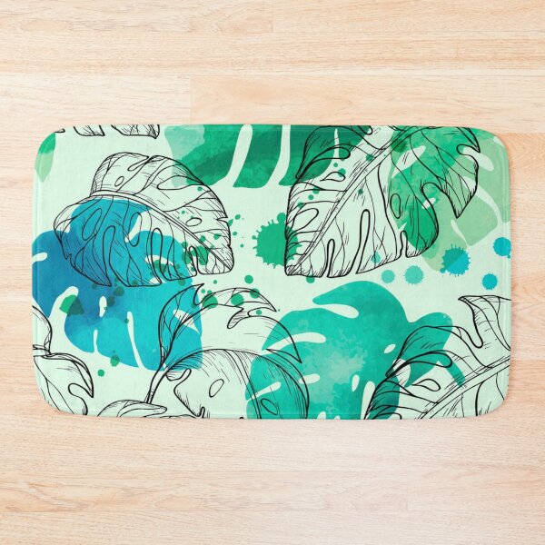 Item preview, Abstract watercolor seamless leaves designed and sold by Gurshnet68.