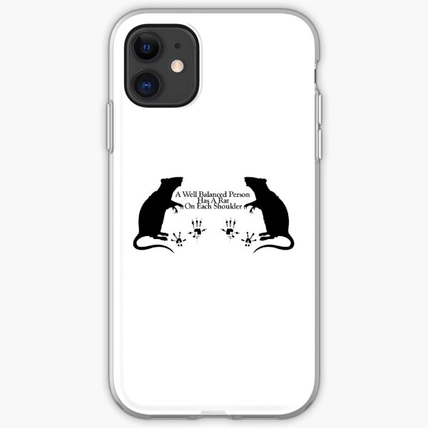 Weisse Ratte Zeichnen Iphone Hulle Cover Von Debthezeb Redbubble