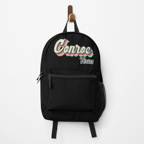 Item preview, Conroe City Texas Retro Vintage 70s rainbow designed and sold by Teelogic.