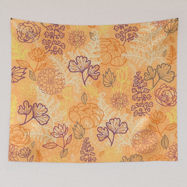 Item preview, Desert flowers and leaves seamless designed and sold by Gurshnet68.