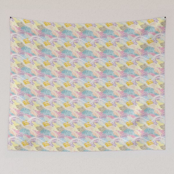 Item preview, Summer abstract vibrant doodle pattern designed and sold by Missing In Art.