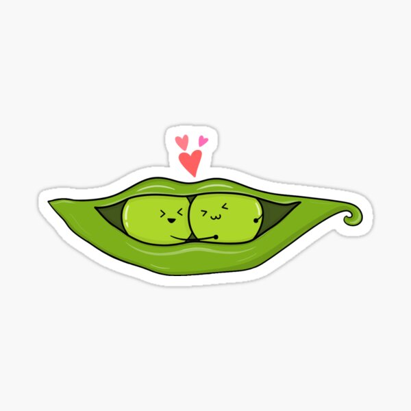"Two Peas In A Pod" Sticker for Sale by ShutterStudios Redbubble