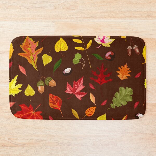 Item preview, Falling autumn leaves chestnuts and acorns designed and sold by Gurshnet68.