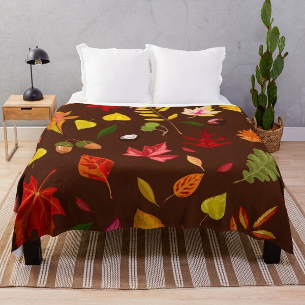 Item preview, Falling autumn leaves chestnuts and acorns designed and sold by Gurshnet68.