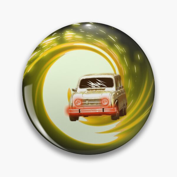Item preview, RENAULT R4 RETURNS TO THE PAST (YELLOW) designed and sold by ElCondeSibarita.