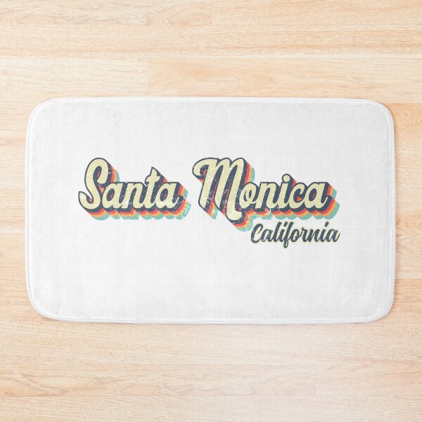 Item preview, Santa Monica City California Retro Vintage 70s rainbow designed and sold by Teelogic.