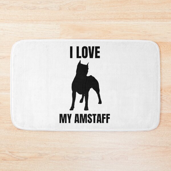 Item preview, I Love My AmStaff designed and sold by NiftyTees.
