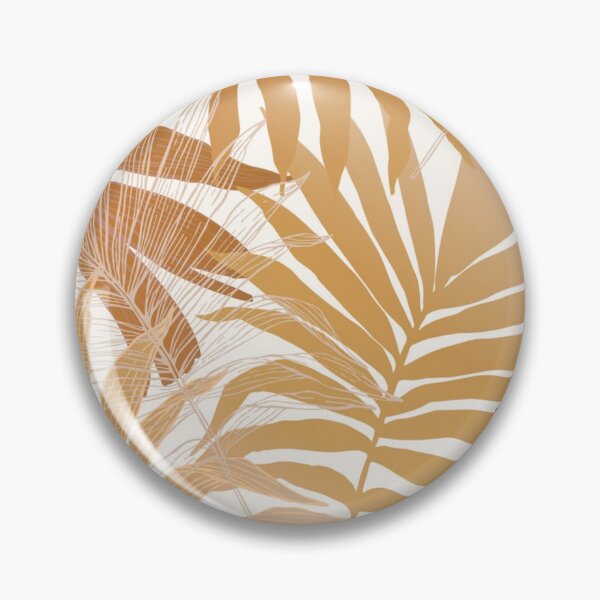 Item preview, Gold palm leaves seamless pattern designed and sold by Gurshnet68.