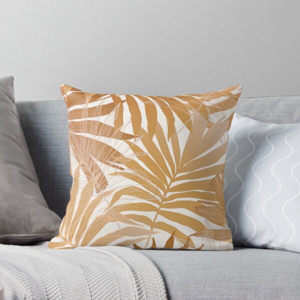 Item preview, Gold palm leaves seamless pattern designed and sold by Gurshnet68.