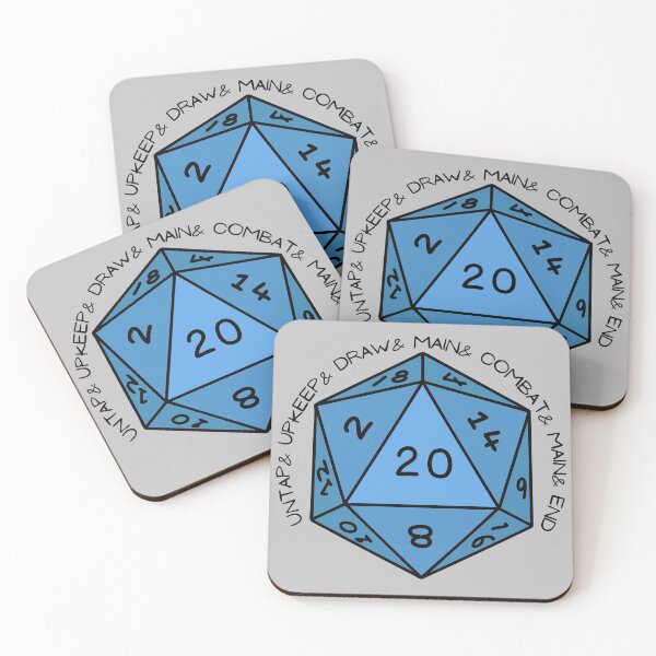 Item preview, UNTAP, UPKEEP, DRAW MTG Inspired designed and sold by Tabletop Gear.
