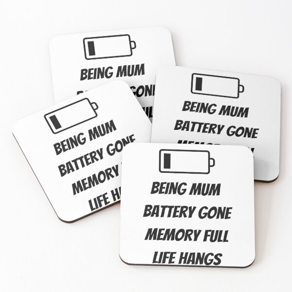 Item preview, being mum battery gone memory full life hangs designed and sold by ElektraStark.