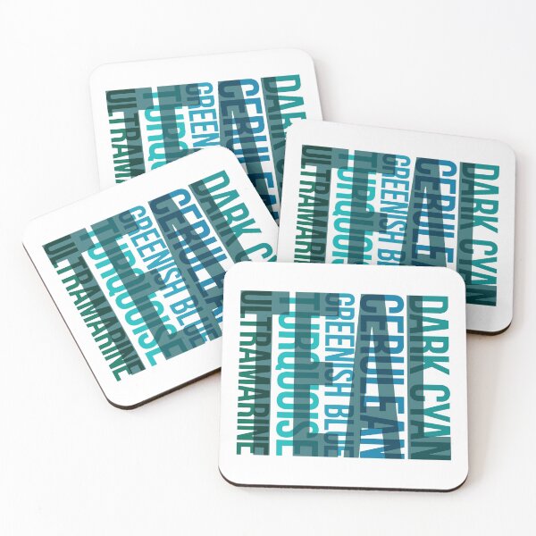 Item preview, Teal Colours Typography designed and sold by John Uttley.