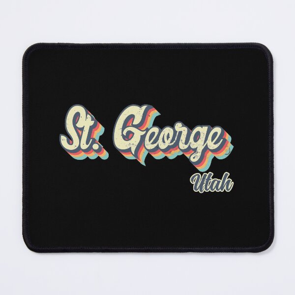 Item preview, St. George city Utah Retro Vintage 70s rainbow designed and sold by Teelogic.