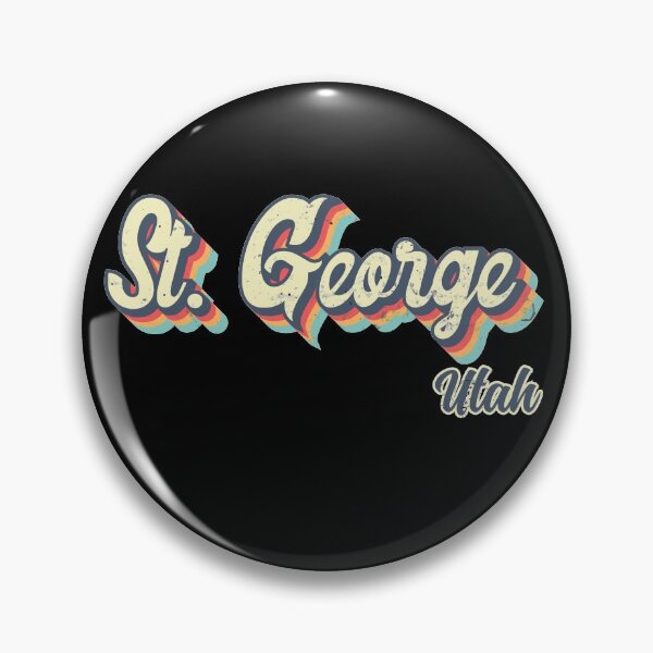 Artikelvorschau, St. George Stadt Utah Retro Vintage 70er Regenbogen entworfen und verkauft von Teelogic.