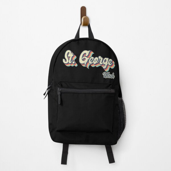 Item preview, St. George city Utah Retro Vintage 70s rainbow designed and sold by Teelogic.