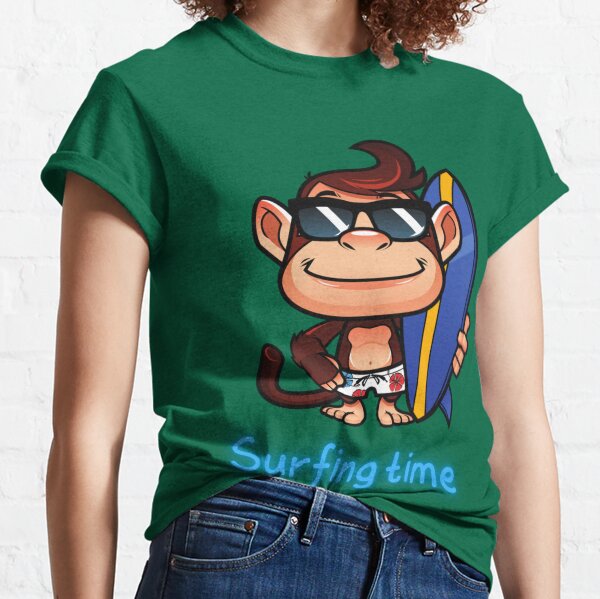 Surfing monkey Classic T-Shirt