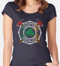 Fir na Tine - Men of Fire Women's Fitted Scoop T-Shirt