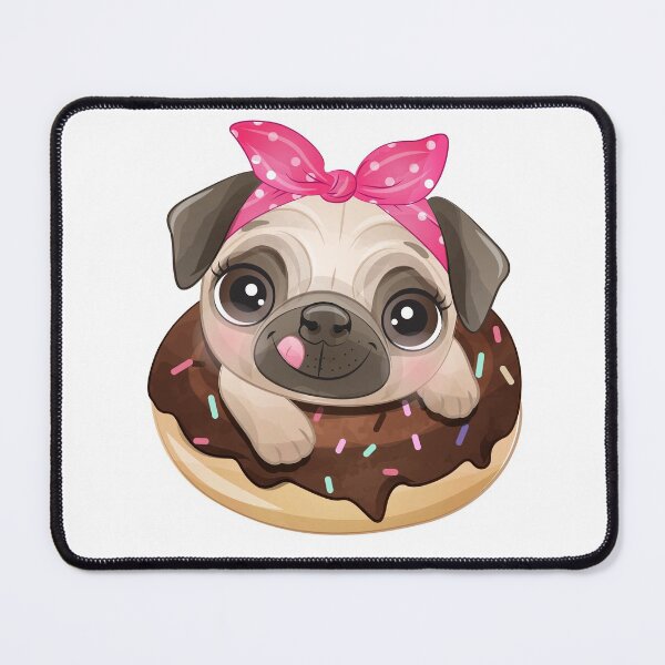 Item preview, Chocolate Donut pug designed and sold by Emil1993.