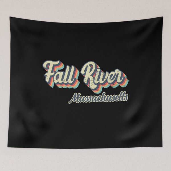 Item preview, Fall River City Massachusetts Retro Vintage 70s rainbow designed and sold by Teelogic.
