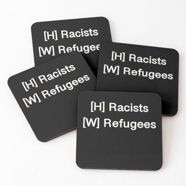 Artikelvorschau, Will Rassisten gegen Flüchtlinge tauschen (weiß) entworfen und verkauft von gruthepidgeon.