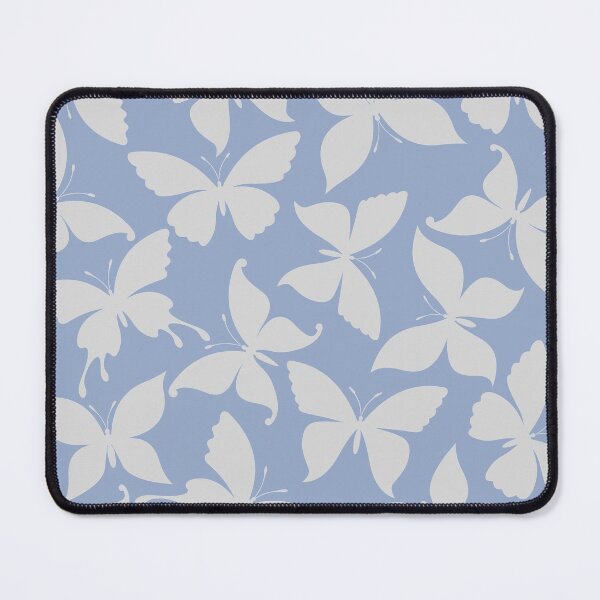 Item preview, Pretty Grey and Blue Butterfly Print designed and sold by cgroenewald.