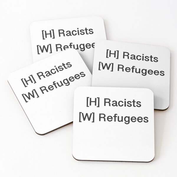 Artikelvorschau, Will Rassisten gegen Flüchtlinge tauschen (schwarz) entworfen und verkauft von gruthepidgeon.