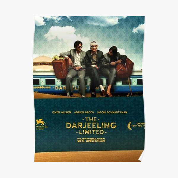 Darjeeling Limited Wes Anderson Cult Movie Premium Poster 