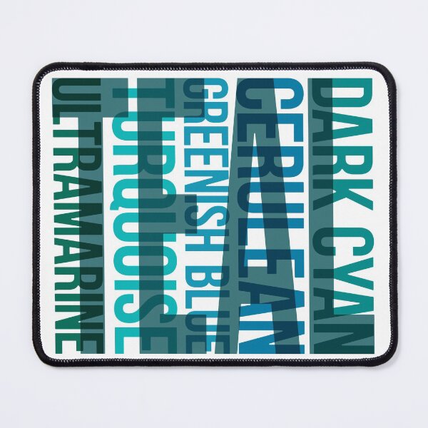 Item preview, Teal Colours Typography designed and sold by John Uttley.